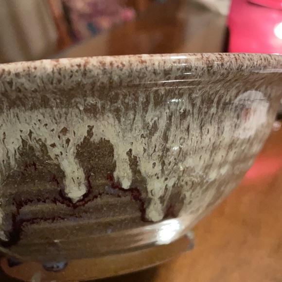 Handmade 7 inch Gorgeous glazed ceramic  soup / salad bowl - Picture 8 of 9